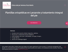 Tablet Screenshot of podologolanzarote.com